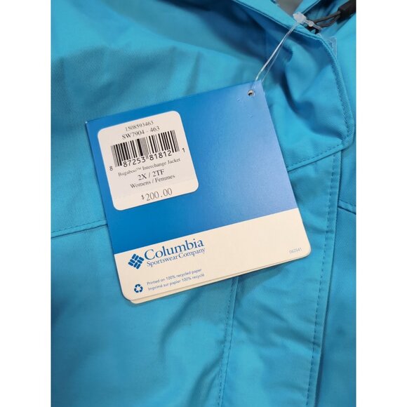 COLUMBIA Bugaboo Womens 2X Plus Size 3-in-1 Interchange Parka/Jacket/Coat $200 - Picture 4 of 8